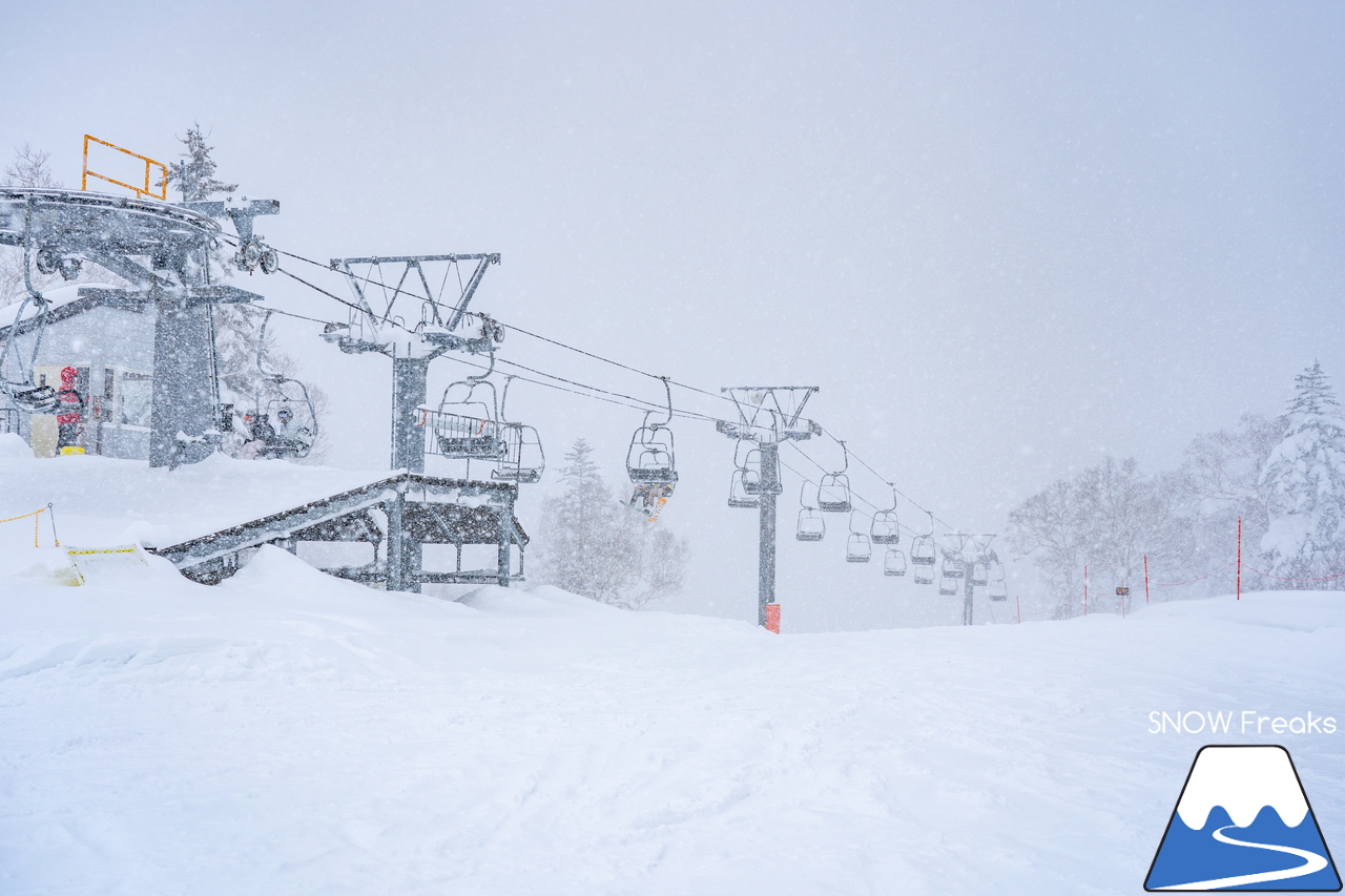 キロロリゾート｜ただいま北海道内最深の積雪160cm。午後のゲレンデで快適粉雪クルージング！